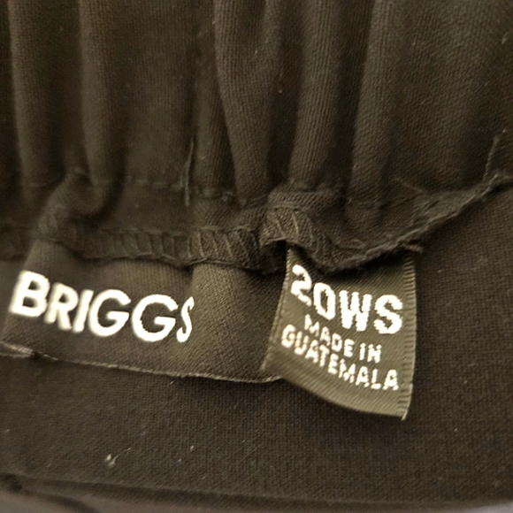 Briggs New York Plus Size Pull-On Dress Pants - Black, size 20WS - Picture 6 of 8